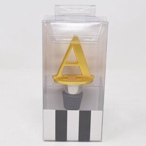 Monogram A Wine Bottle Stopper Old Hollywood David Tutera Thirstystone Bar New